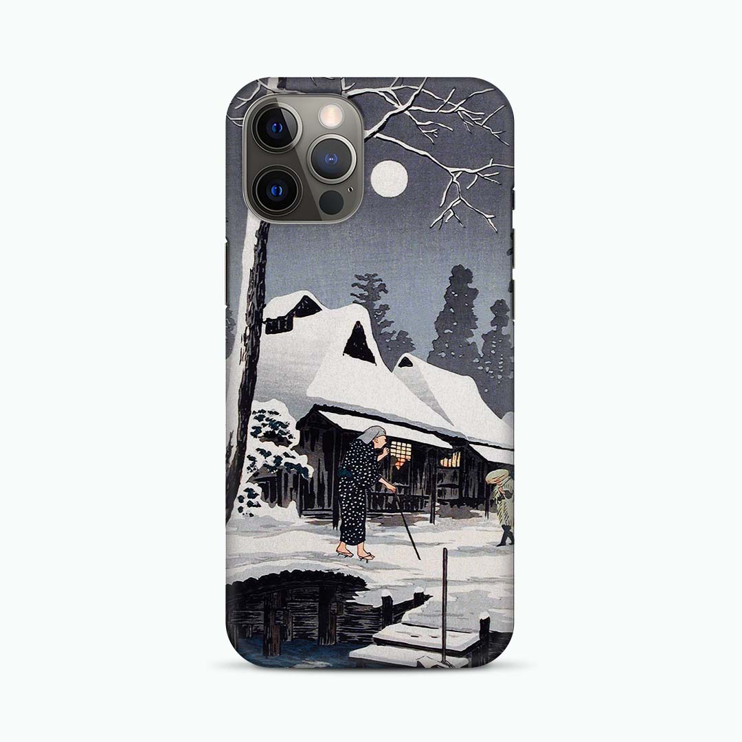 Hiroaki Takahashi Moonlight on Snow Phone Case