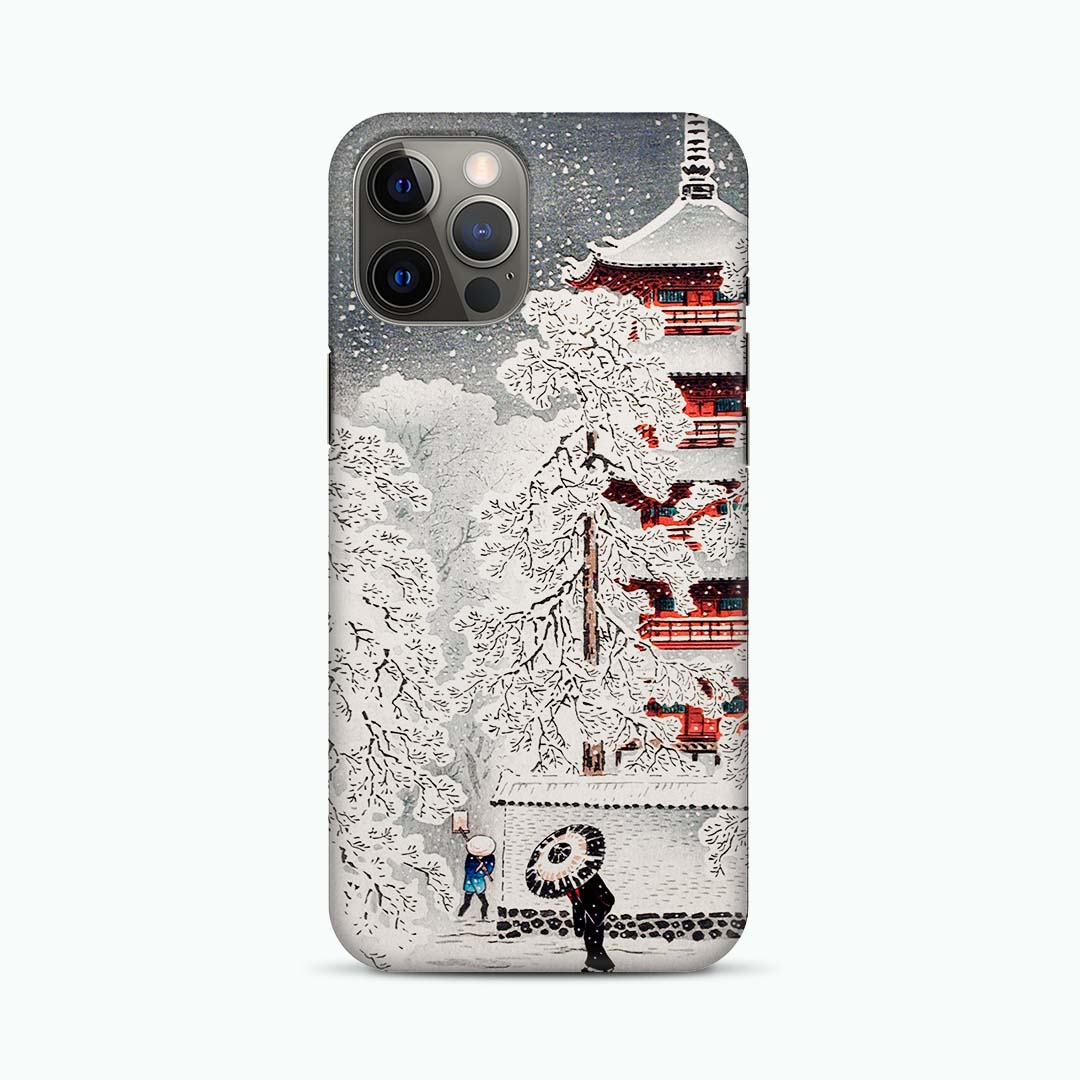 Hiroaki Takahashi Snow at Asakusa Phone Case