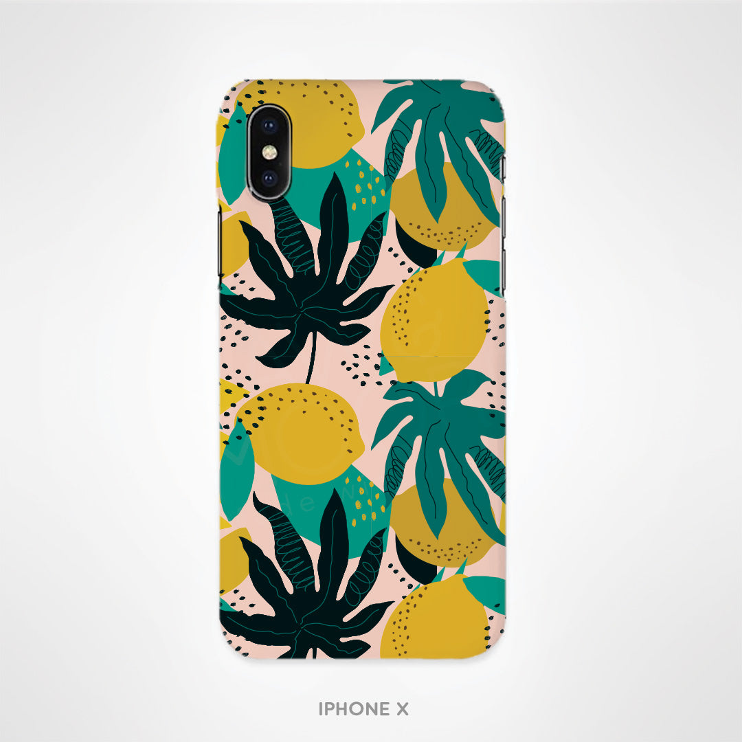 Abstract Lemons Pattern Phone Case