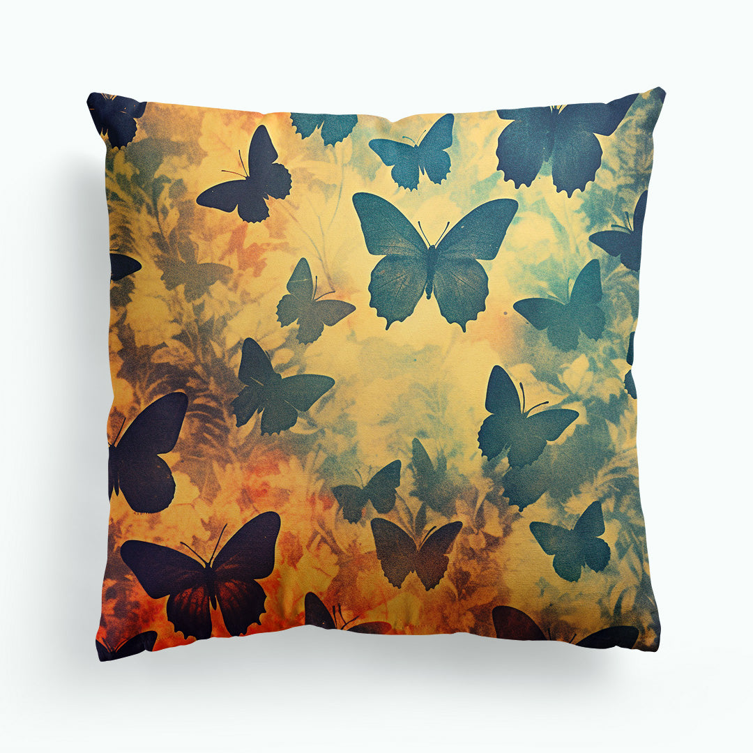 Butterfly Anthotype Pattern Cushion