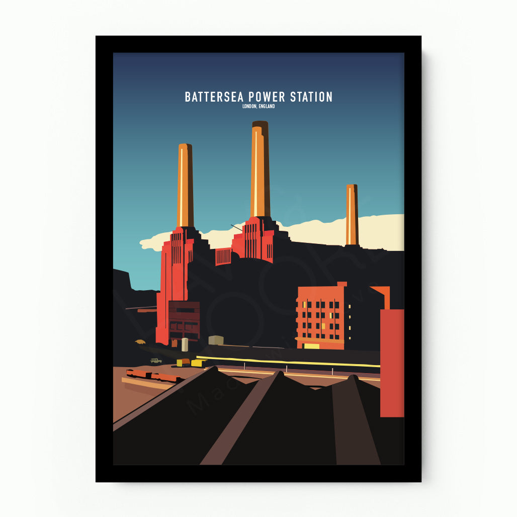 Battersea Power Station London Poster
