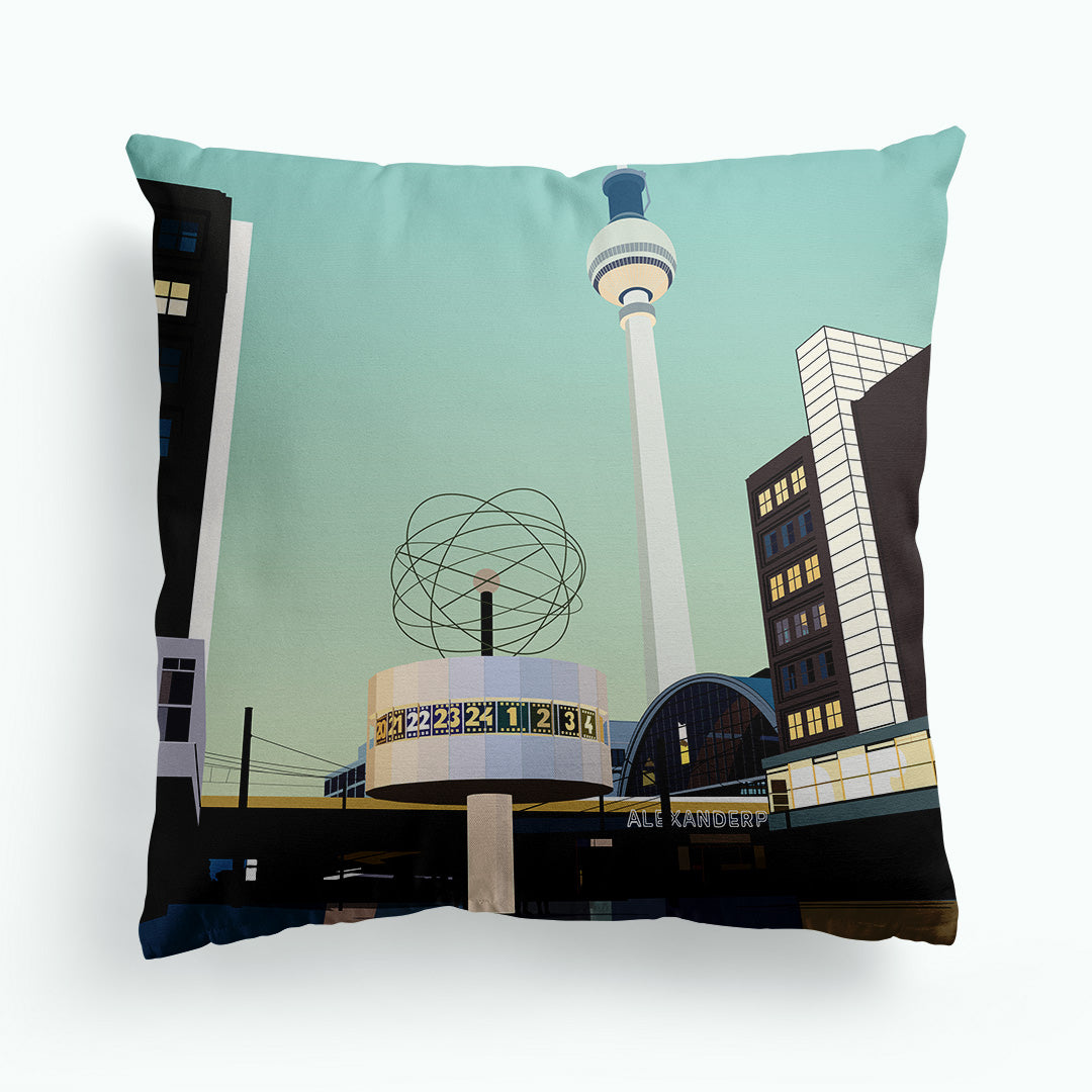 Alexanderplatz Berlin Germany Cushion