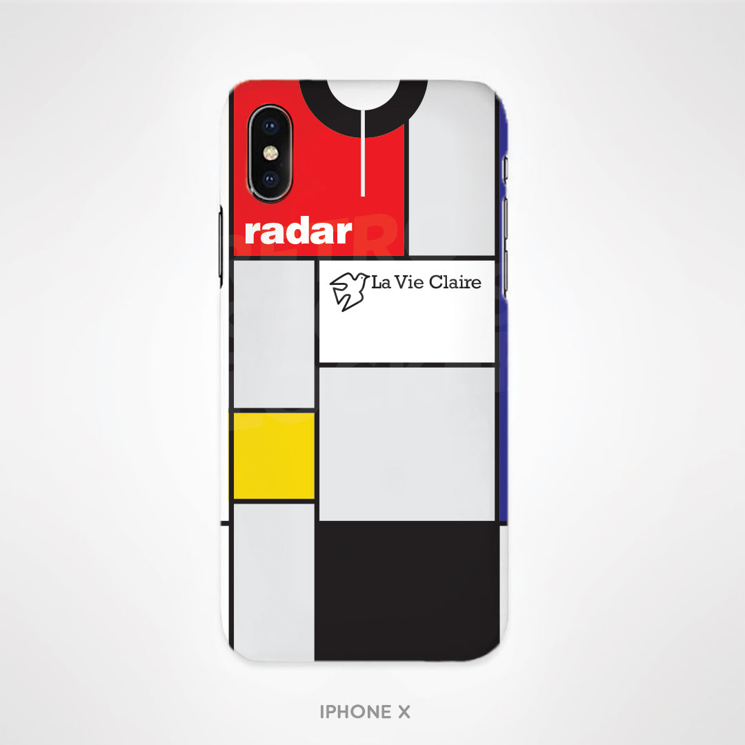 Bernard Hinault 1985 La Vie Claire Cycling Jersey Phone Case