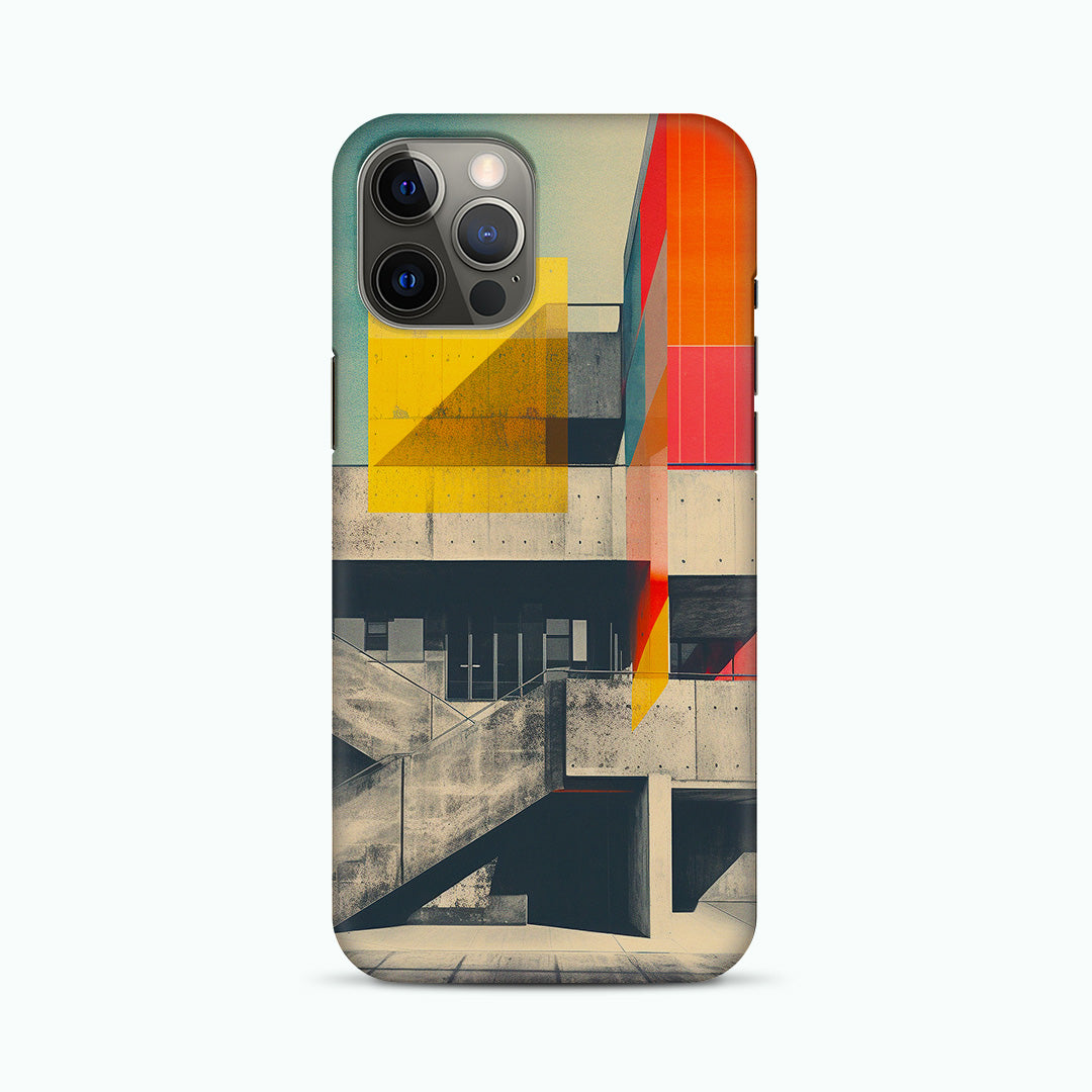 Brutalist Building Anthotype Phone Case