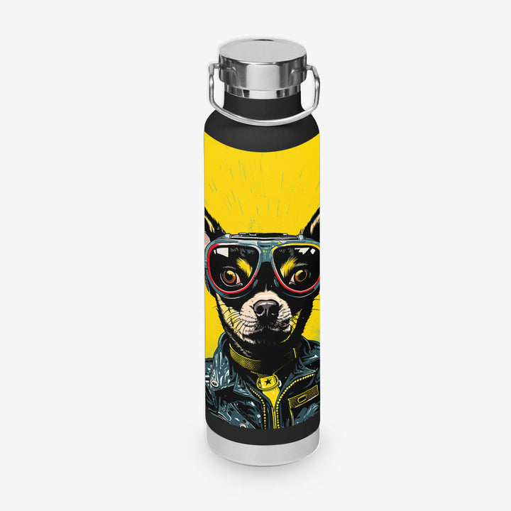 Cherry Chihuahua 650ml Copper Insulated Water Bottle
