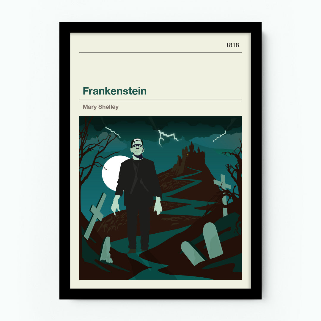 Frankenstein by Mary Shelley Poster
