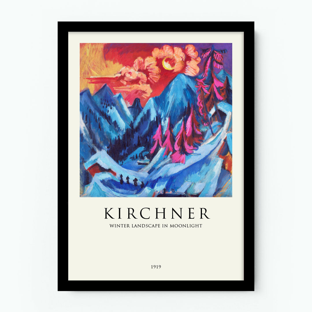 Kirchner – Winter Landscape in Moonlight Poster