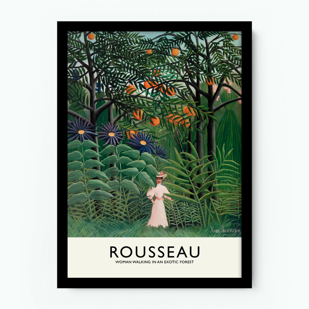 Henri Rousseau – Woman Walking in an Exotic Forest Poster