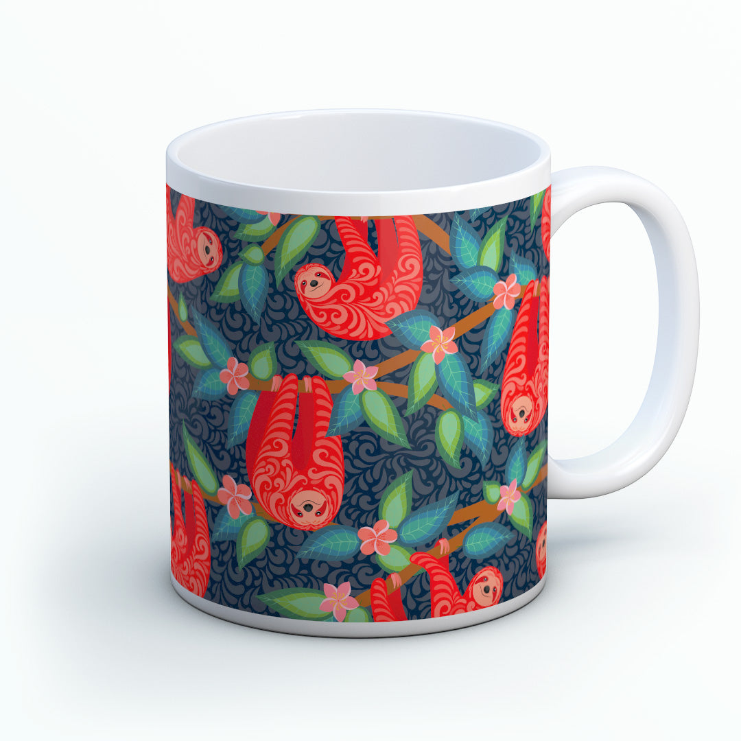 Sloths Red Mug