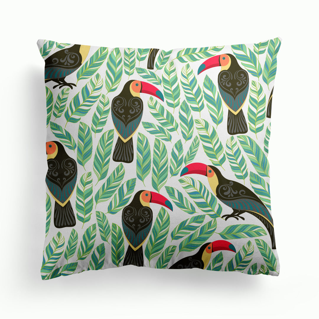 Toucan Pattern Cushion