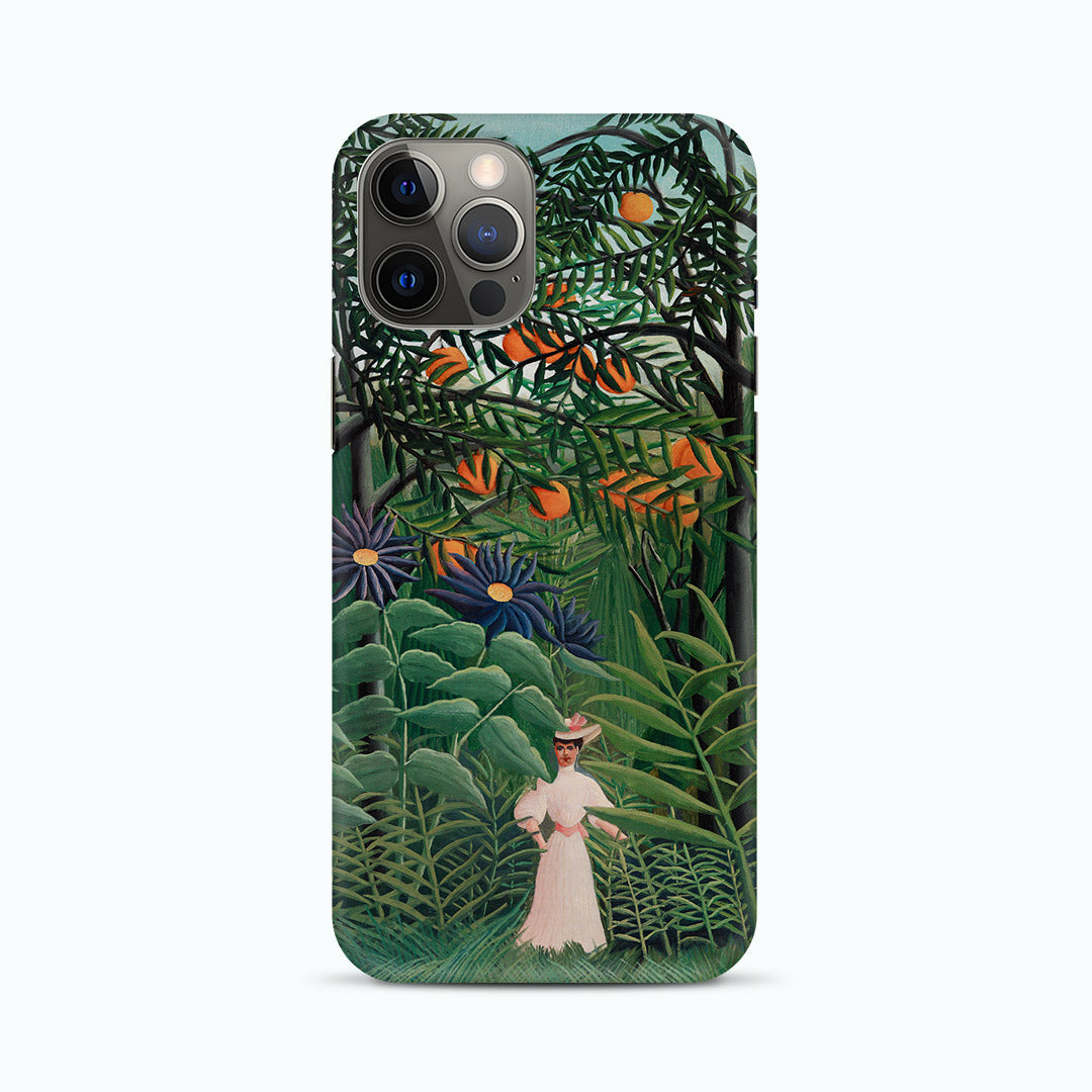 Henri Rousseau’s Woman Walking in an Exotic Forest Phone Case