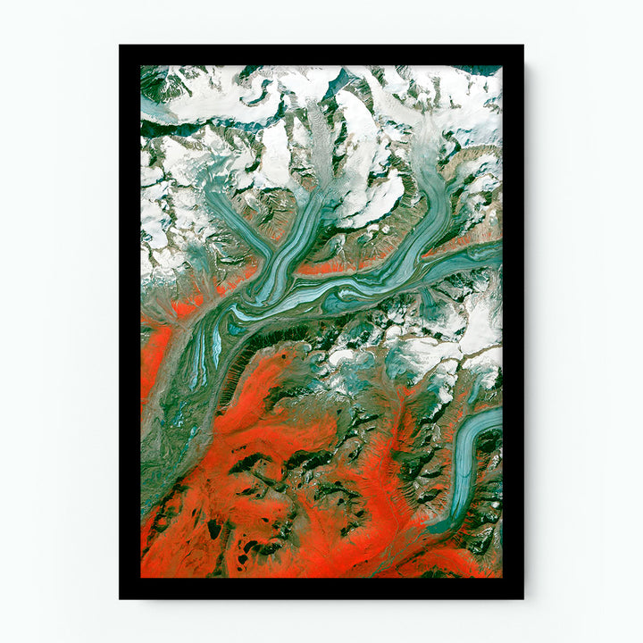 Sustina Glacier – Earth From Above Poster