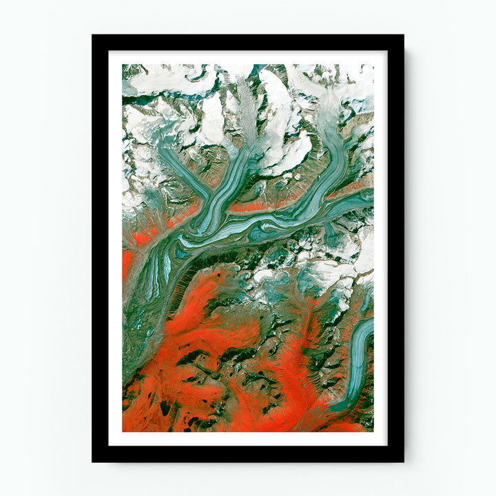 Sustina Glacier – Earth From Above Poster