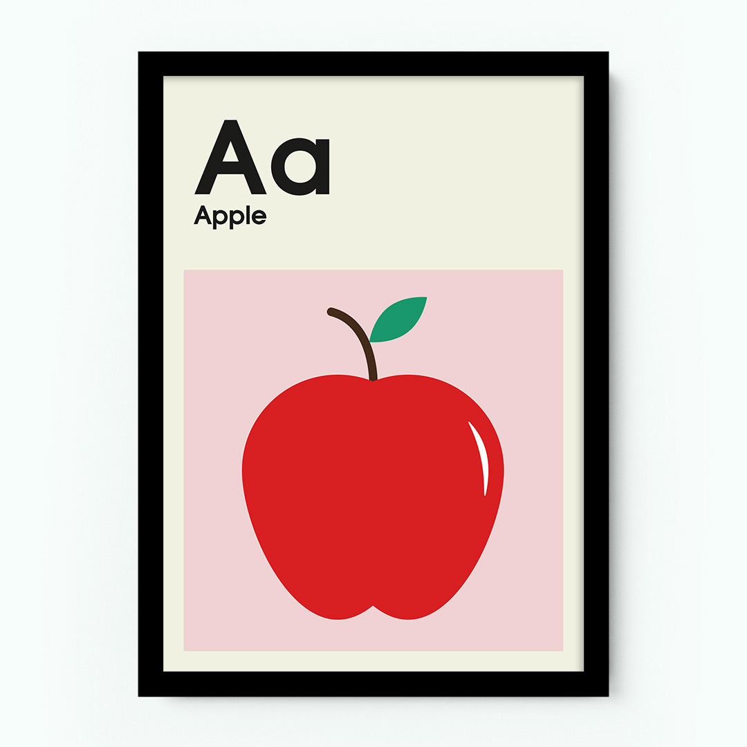 Aa Apple Alphabet Poster