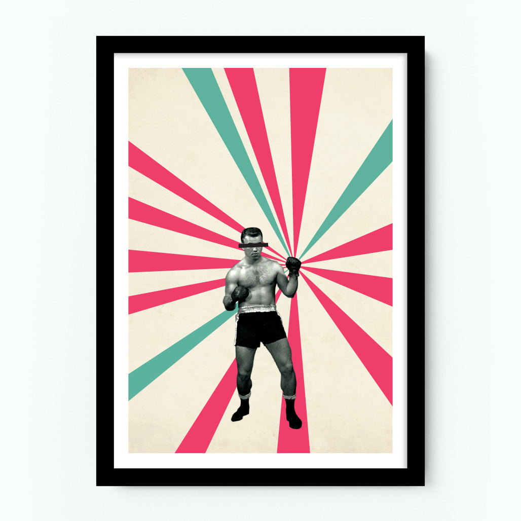 The Boxer Abstract Art Poster