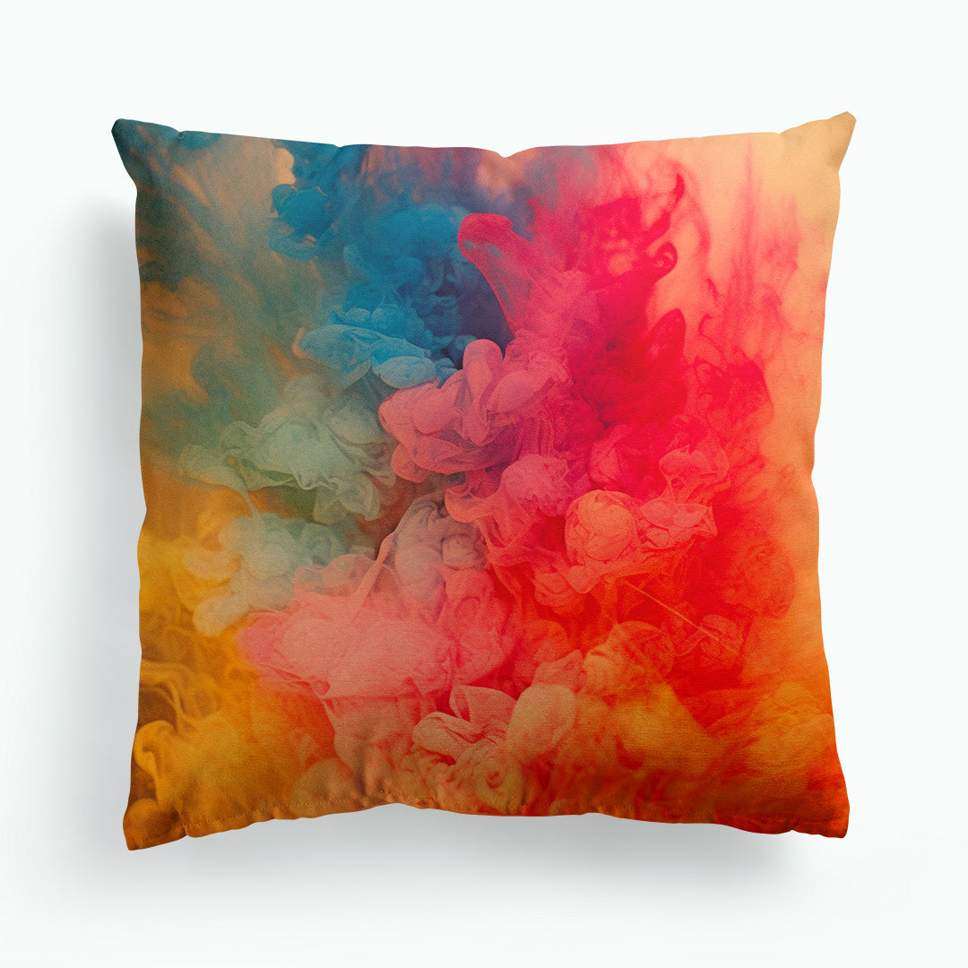 Colourful Anthotype Pattern Cushion