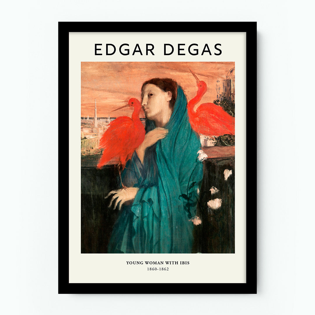 Edgar Degas – Young Woman with Ibis Poster