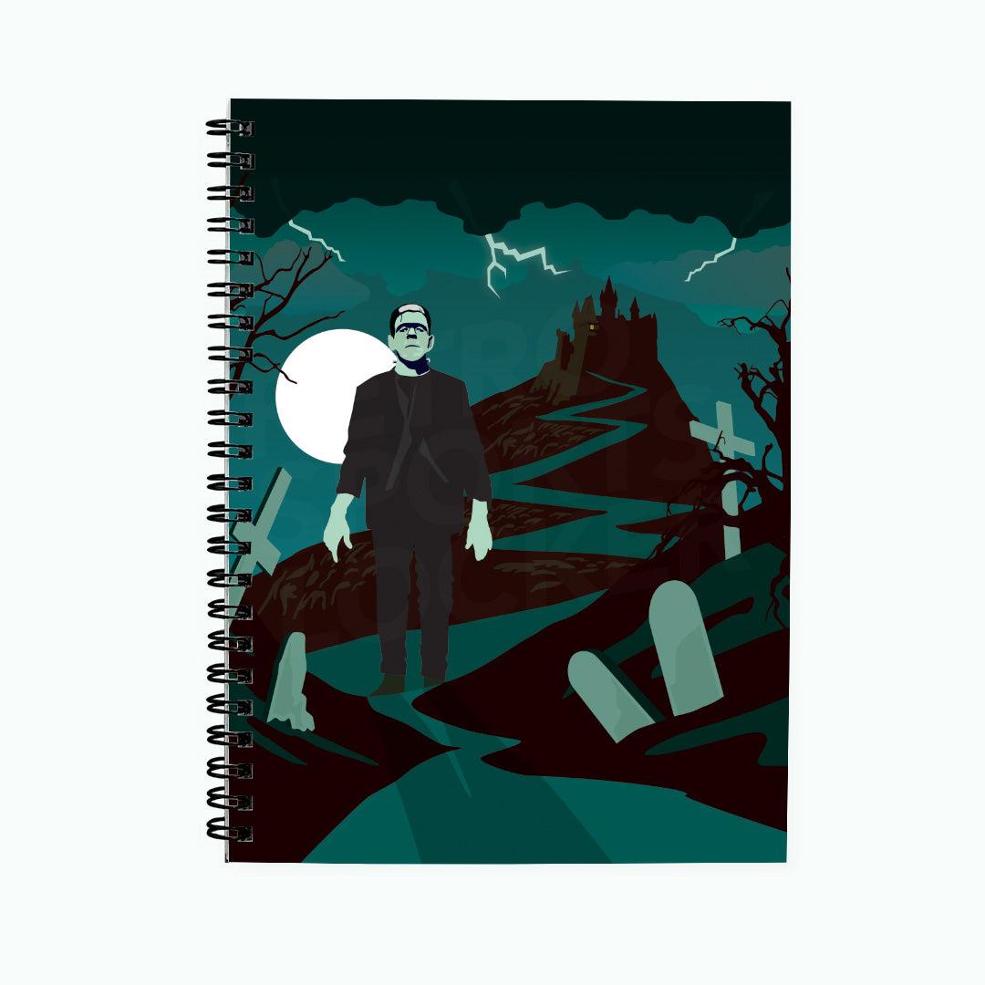 Frankenstein by Mary Shelley Spiral Notebook