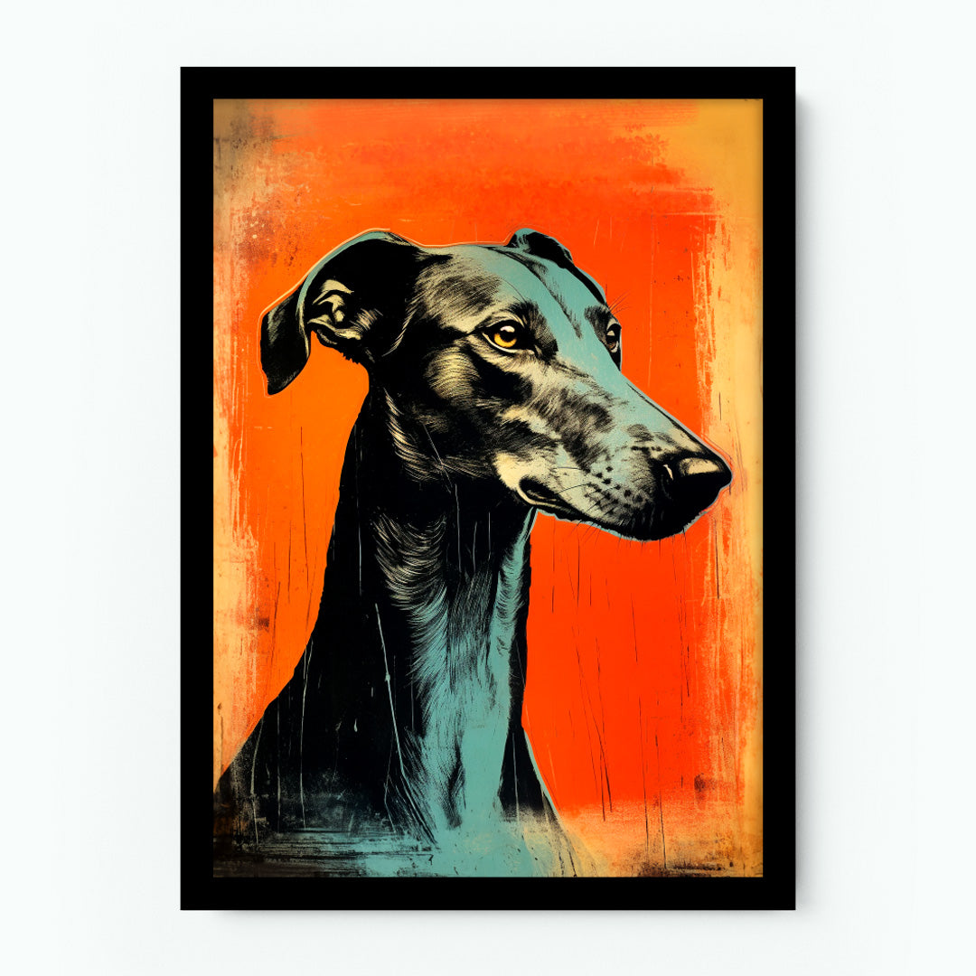 Greyhound Dog Poster