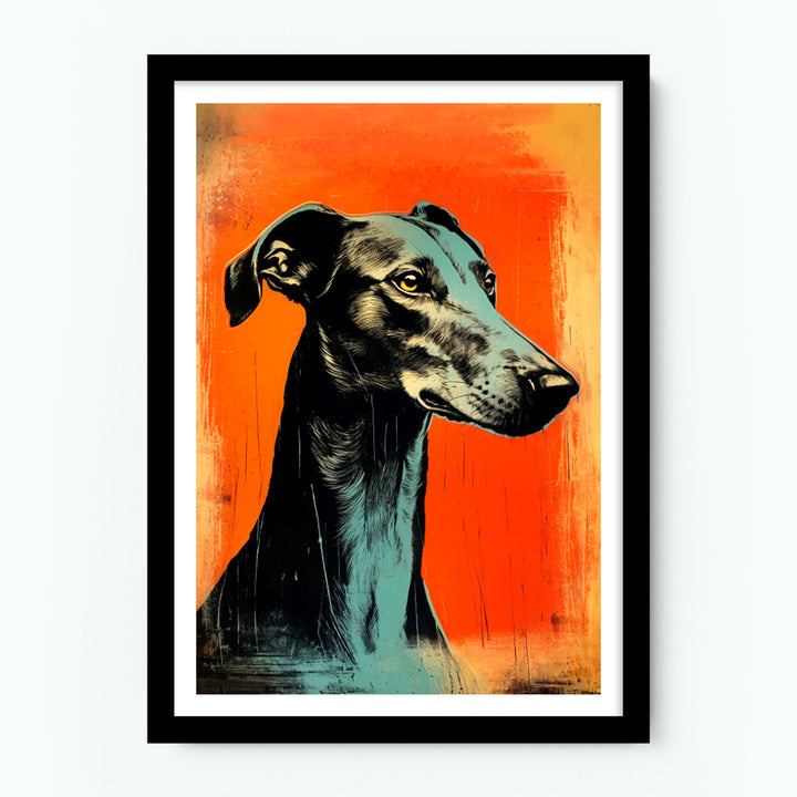 Greyhound Dog Poster