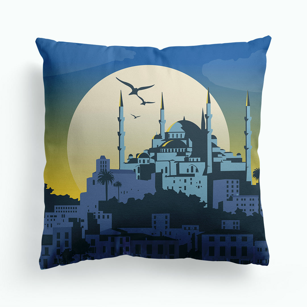 Blue Mosque Istanbul Turkey Cushion