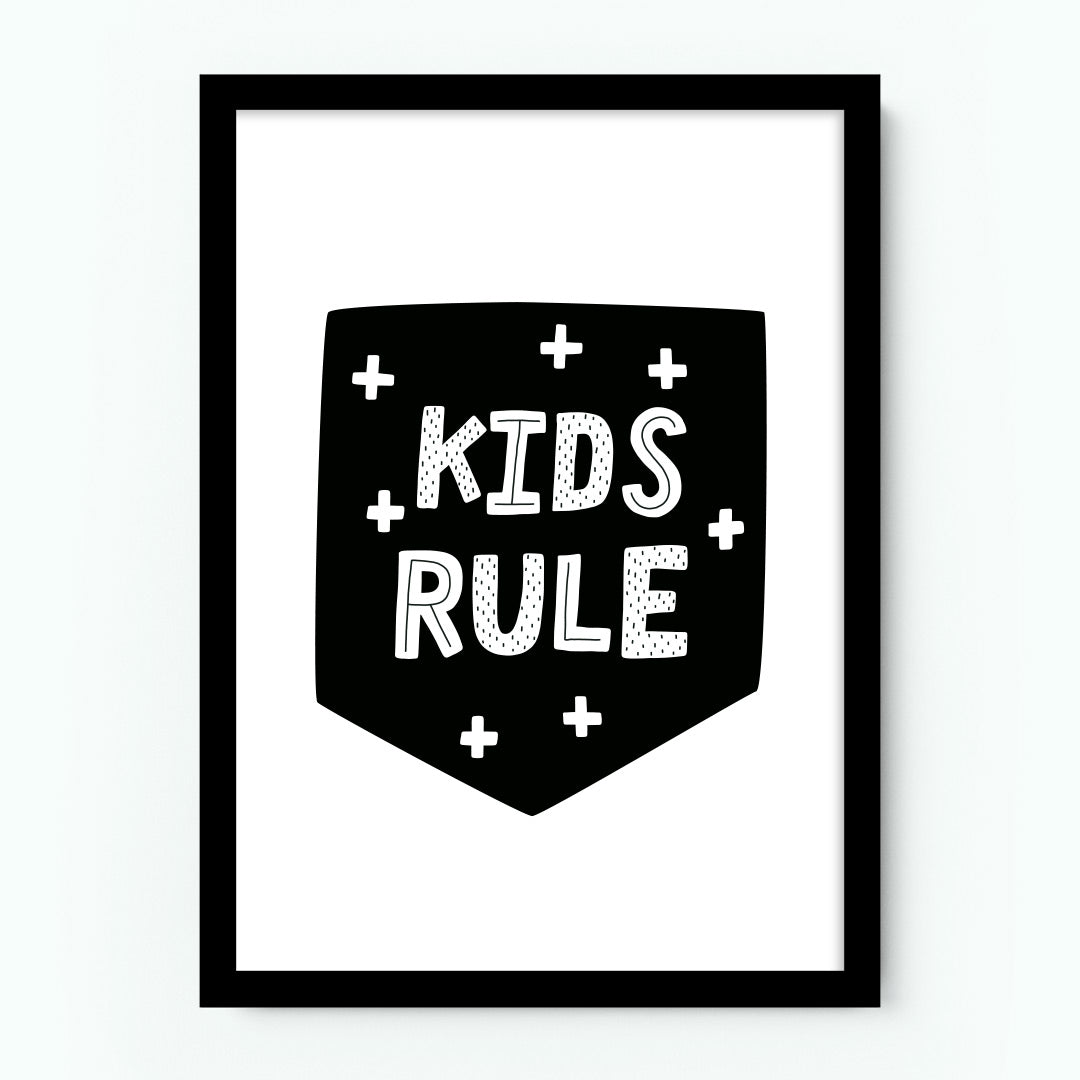 Kids Rule Children’s Poster