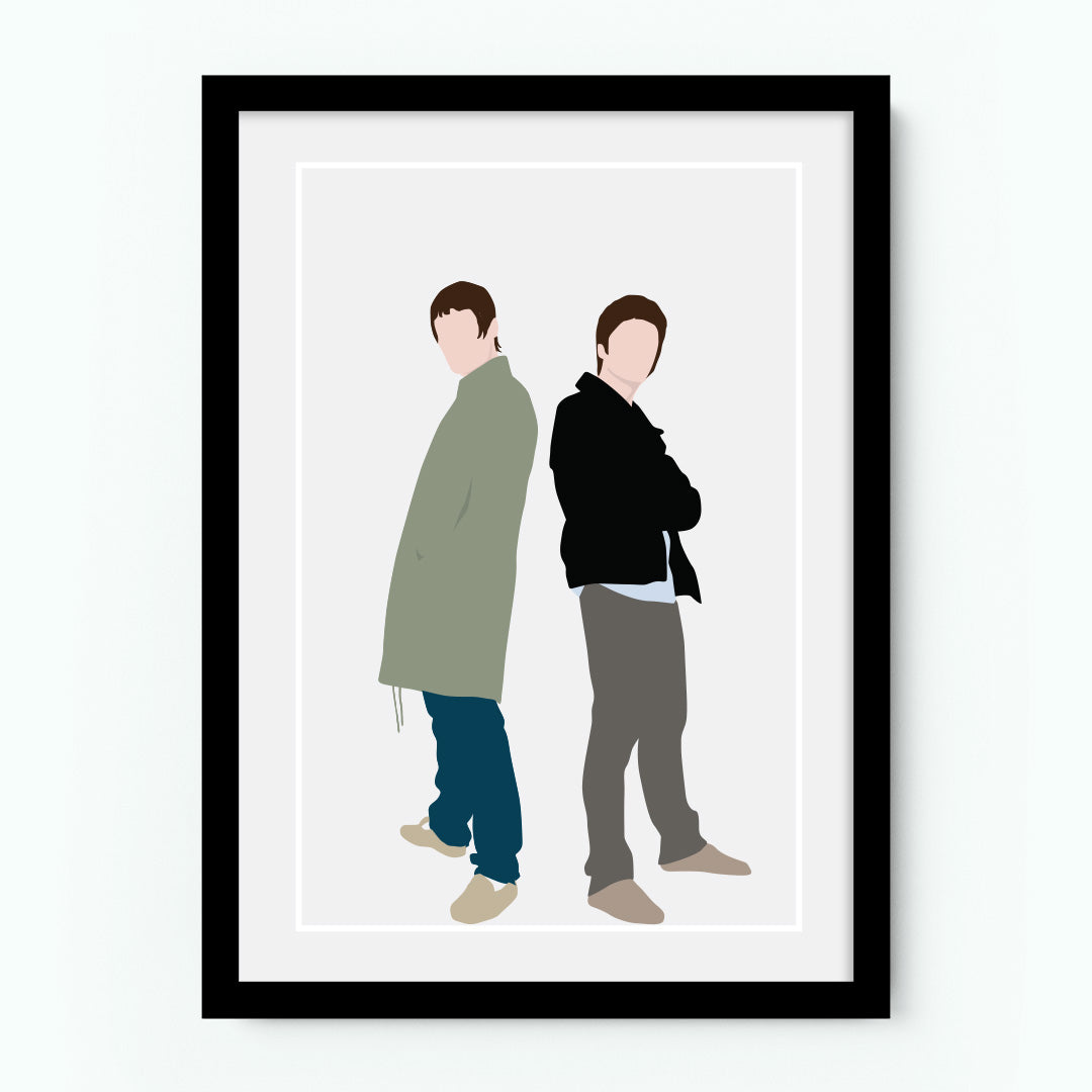 Liam Gallagher & Noel Gallagher Poster