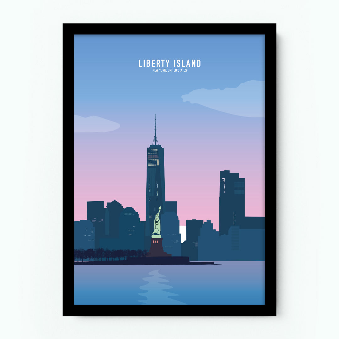 Liberty Island New York Poster