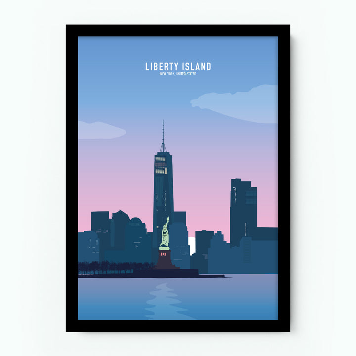 Liberty Island New York Poster