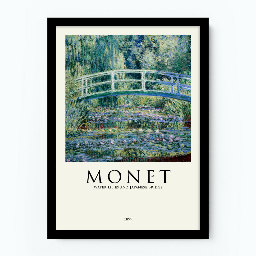 Monet – Water Lilies and Japanese Bridge Poster