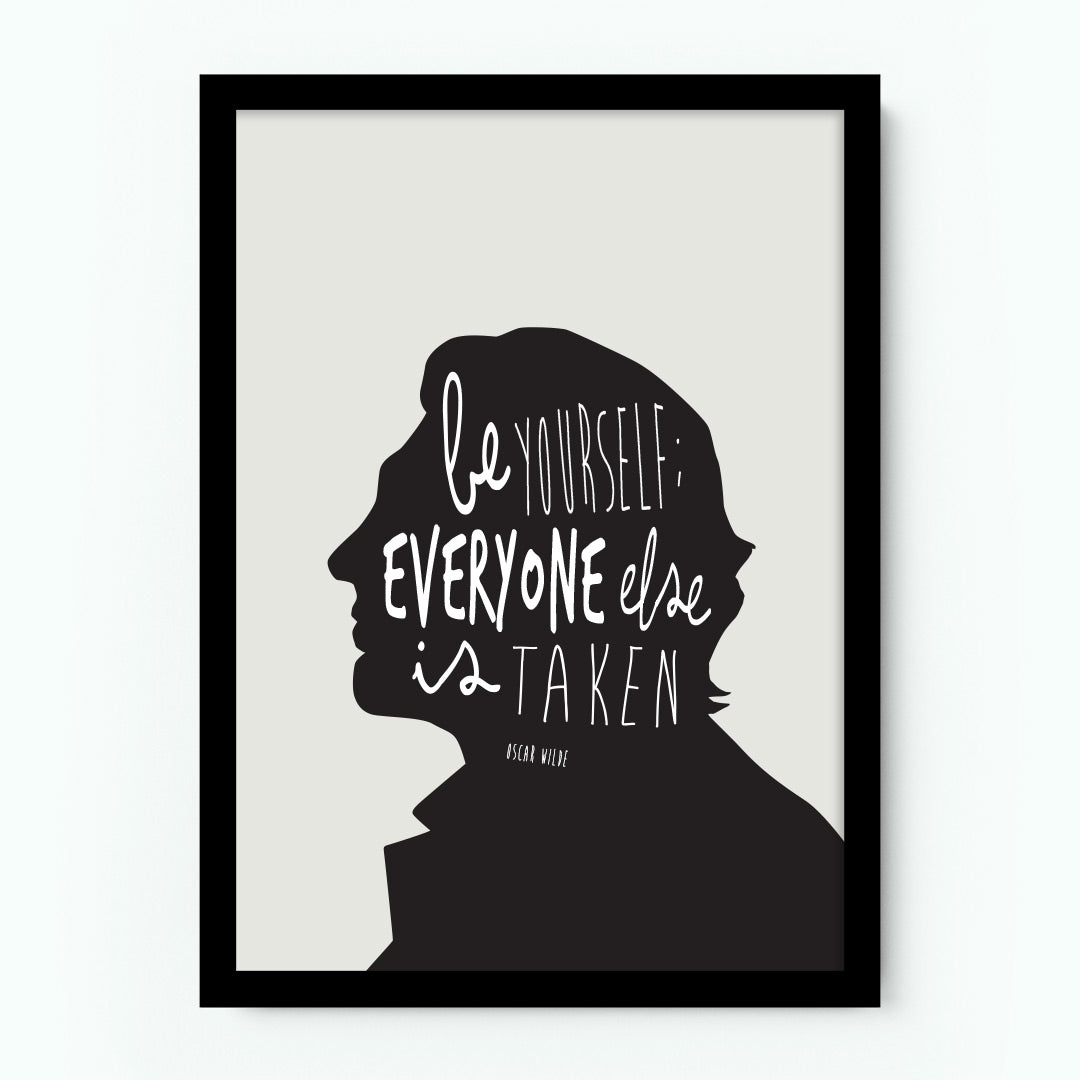 Oscar Wilde – Be Yourself Quote Poster