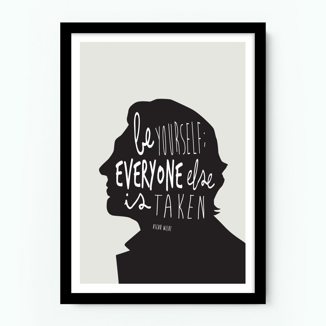 Oscar Wilde – Be Yourself Quote Poster