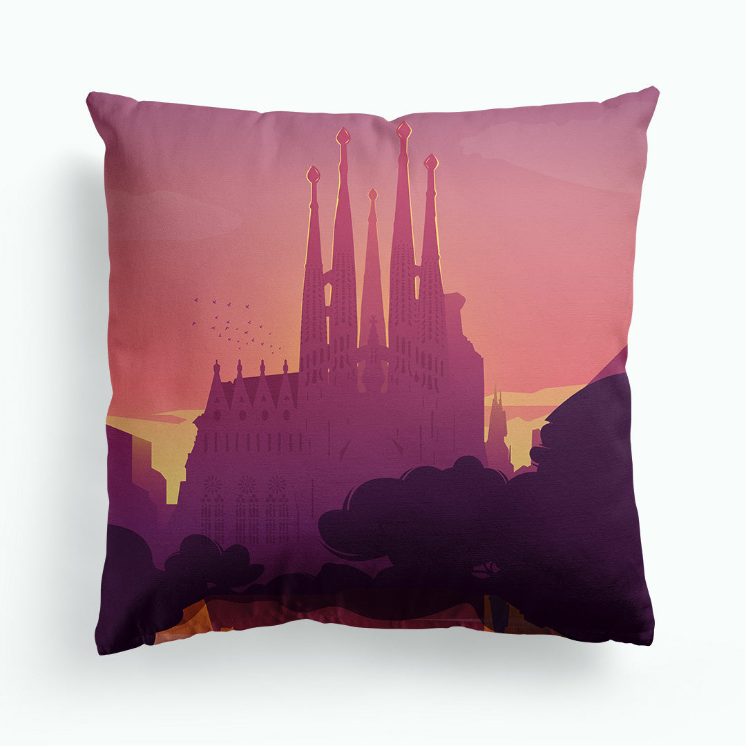 Sagrada Familia Barcelona Spain Cushion