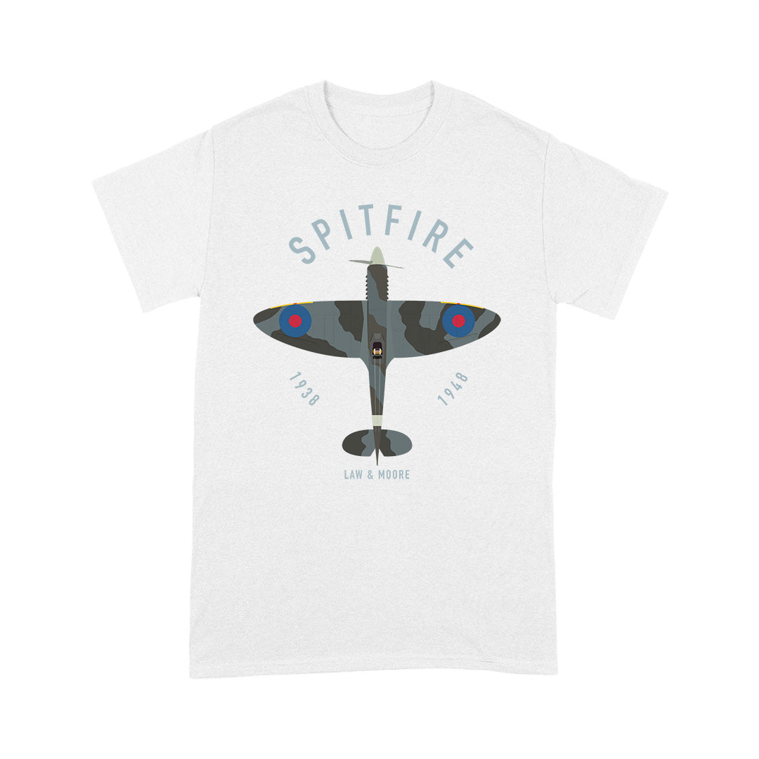 Spitfire Aircraft White T-Shirt