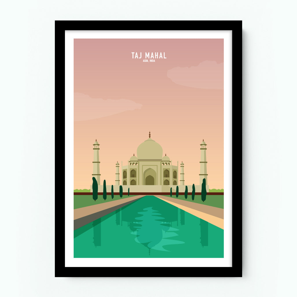 Taj Mahal India Poster